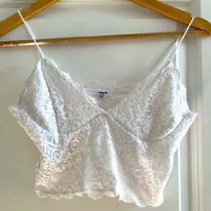 Lace cami white